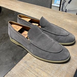 Jack Erwin Gray Suede Loafers Size 11.5
